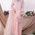 HZ Stitched 3 Piece Luxe Pret Formals Collection'2025-HZK-222-Powder Pink