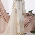 HZ Stitched 3 Piece Luxe Pret Formals Collection'2025-HZK-223-Ivory
