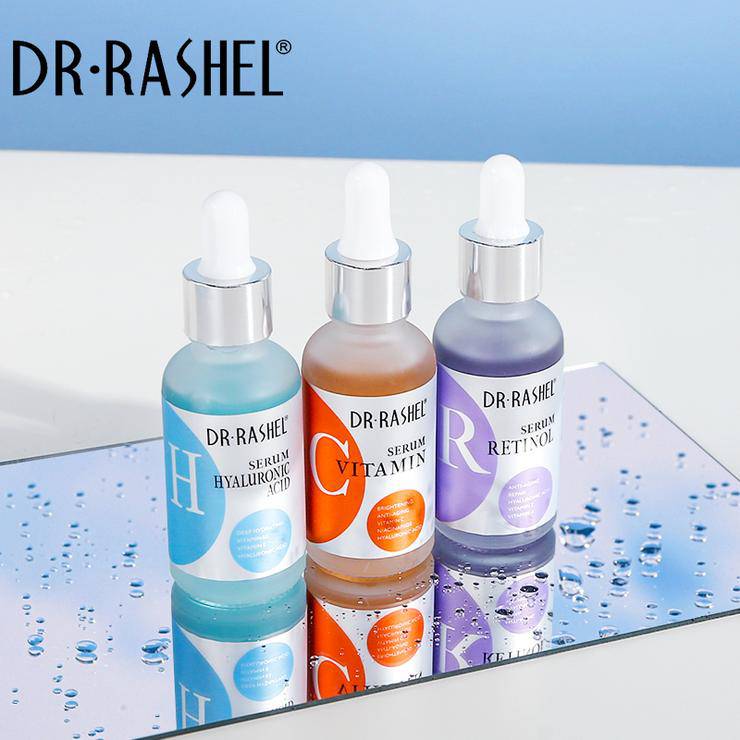 Dr Rashel Facial Serum Set 3 Pack- Anti-Aging Moisturizing Vitamin C , Hyaluronic Acid And Retinol - My Store