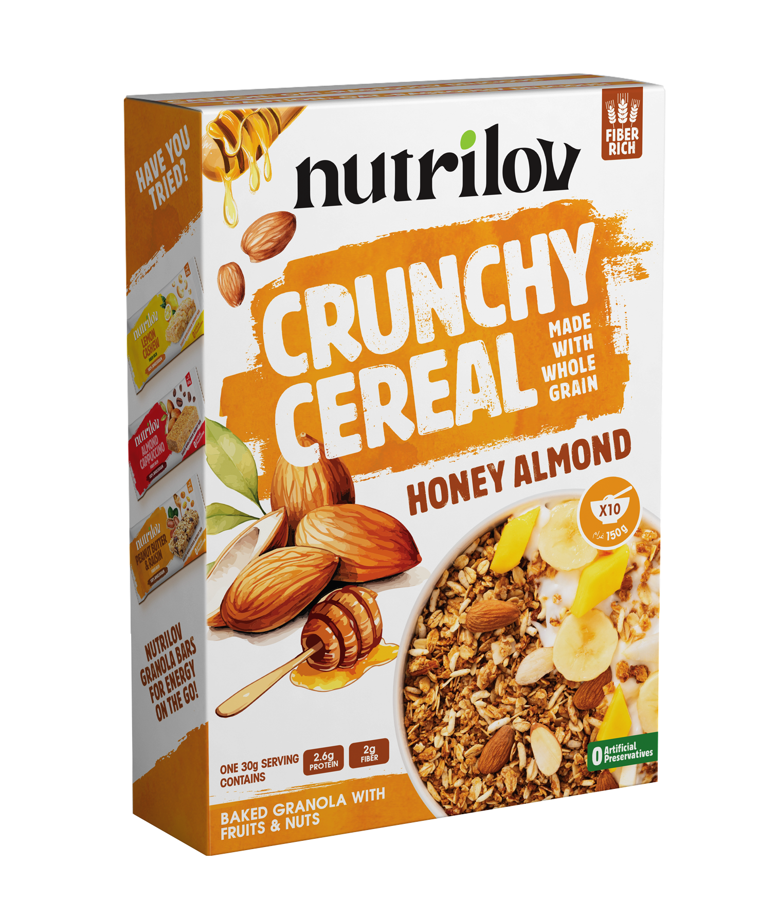 Nutri Lov Crunchy Cereal Honey Almond 150g