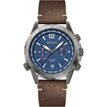 HUGO BOSS Nomad Brown Leather Strap Blue Dial Chronograph Quartz Watch for Gents - HUGO BOSS 1513773