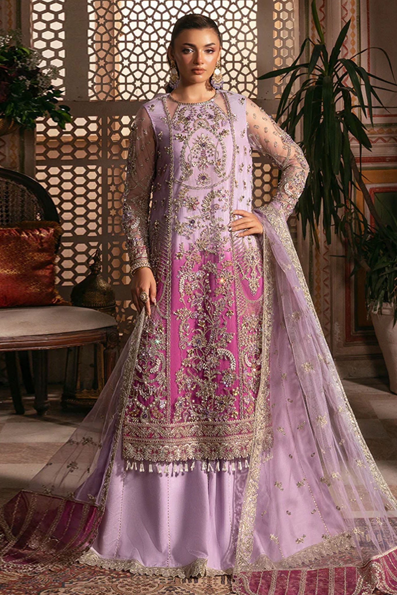 Noor E Naaz By Imrozia Serene Unstitched 3 Piece Luxury Bridal Collection'2025-IB-49-Sunehri