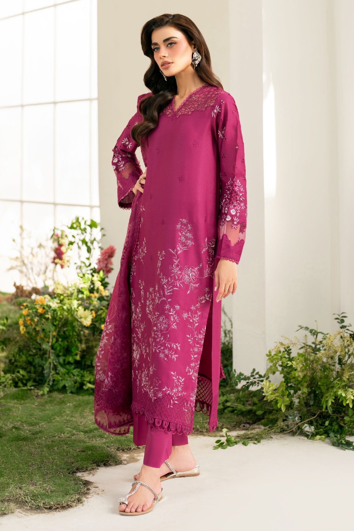 Iznik Unstitched 3 Piece Festive Emb Lawn Suit-IFE-07