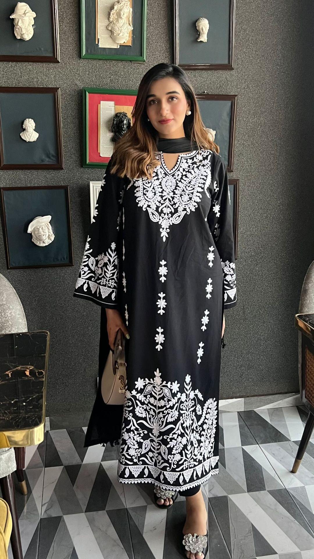 Manahils Stitched Embroidered Two Pc.(Pay-Now)