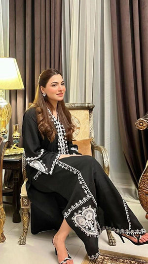 Manahils Stitched Majestic Spade Raw Silk