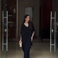 Manahils Stitched Black Embroidery Kaftan