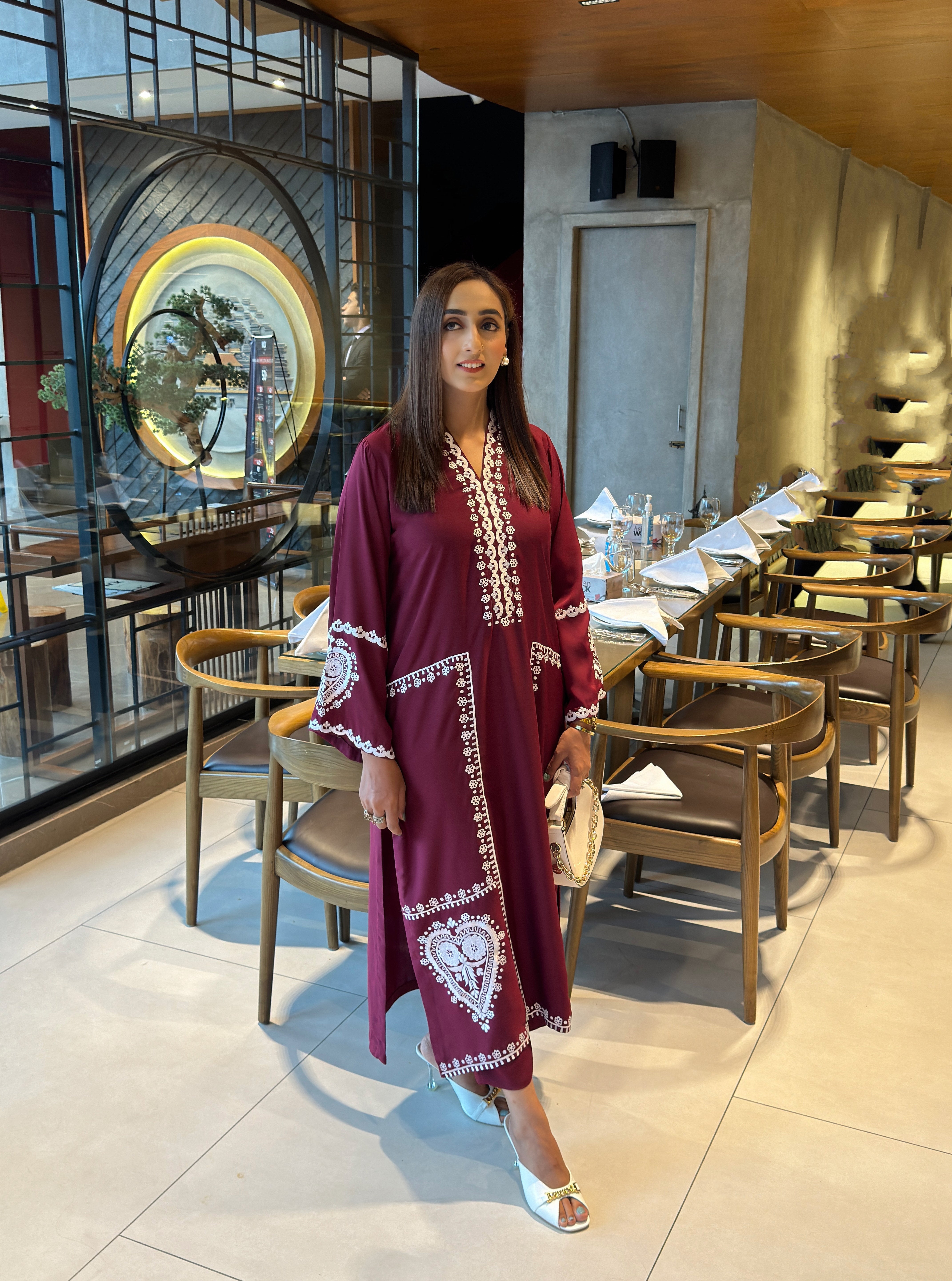 Manahils Stitched Majestic Spade Georgette Fabric