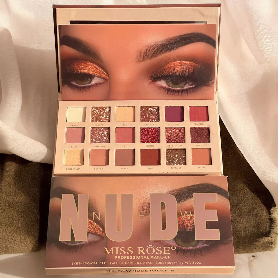 Miss Rose - New Nude Eyeshadow Palette - 19.7G