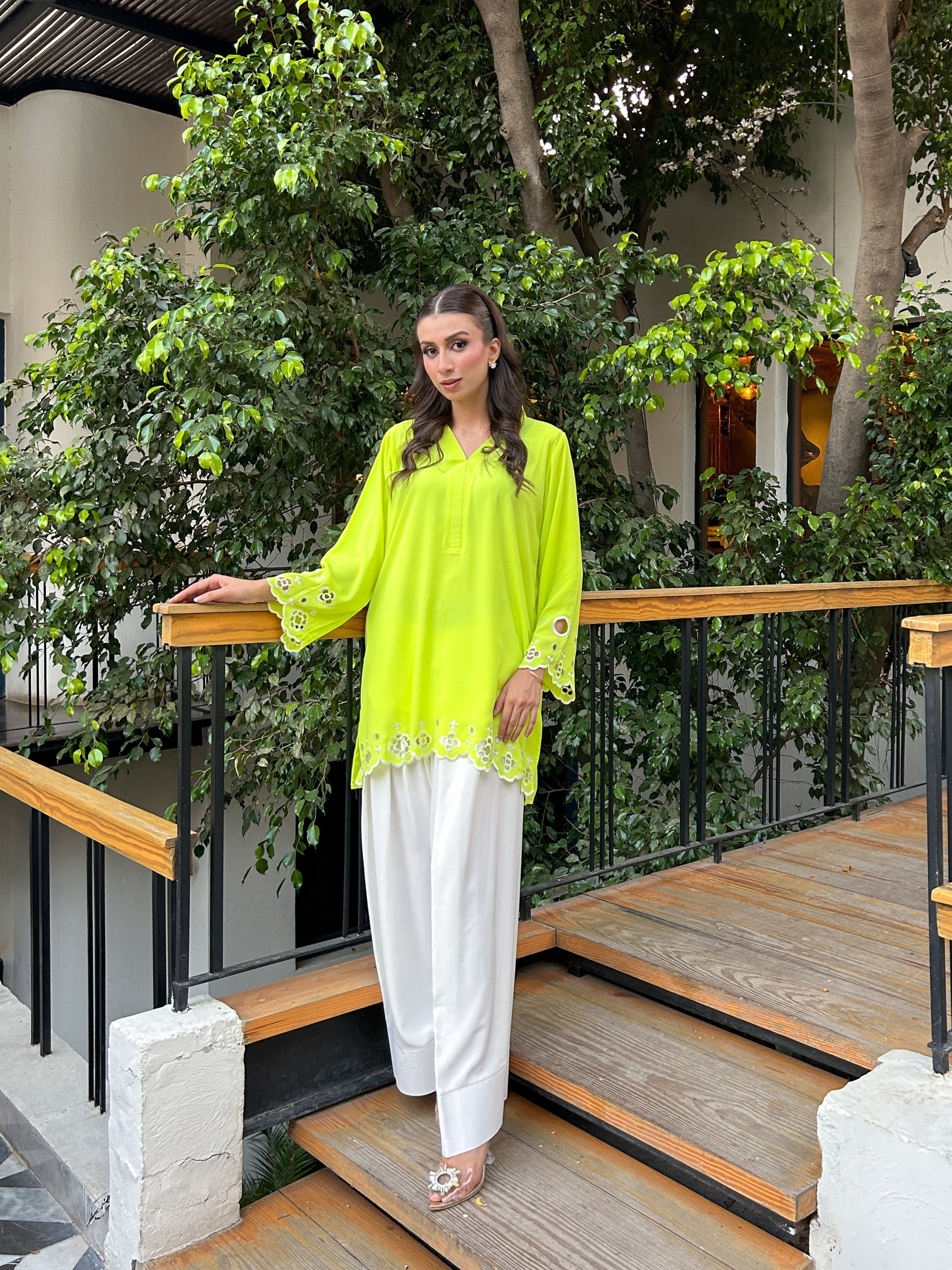 Manahils Stitched Neon Flair