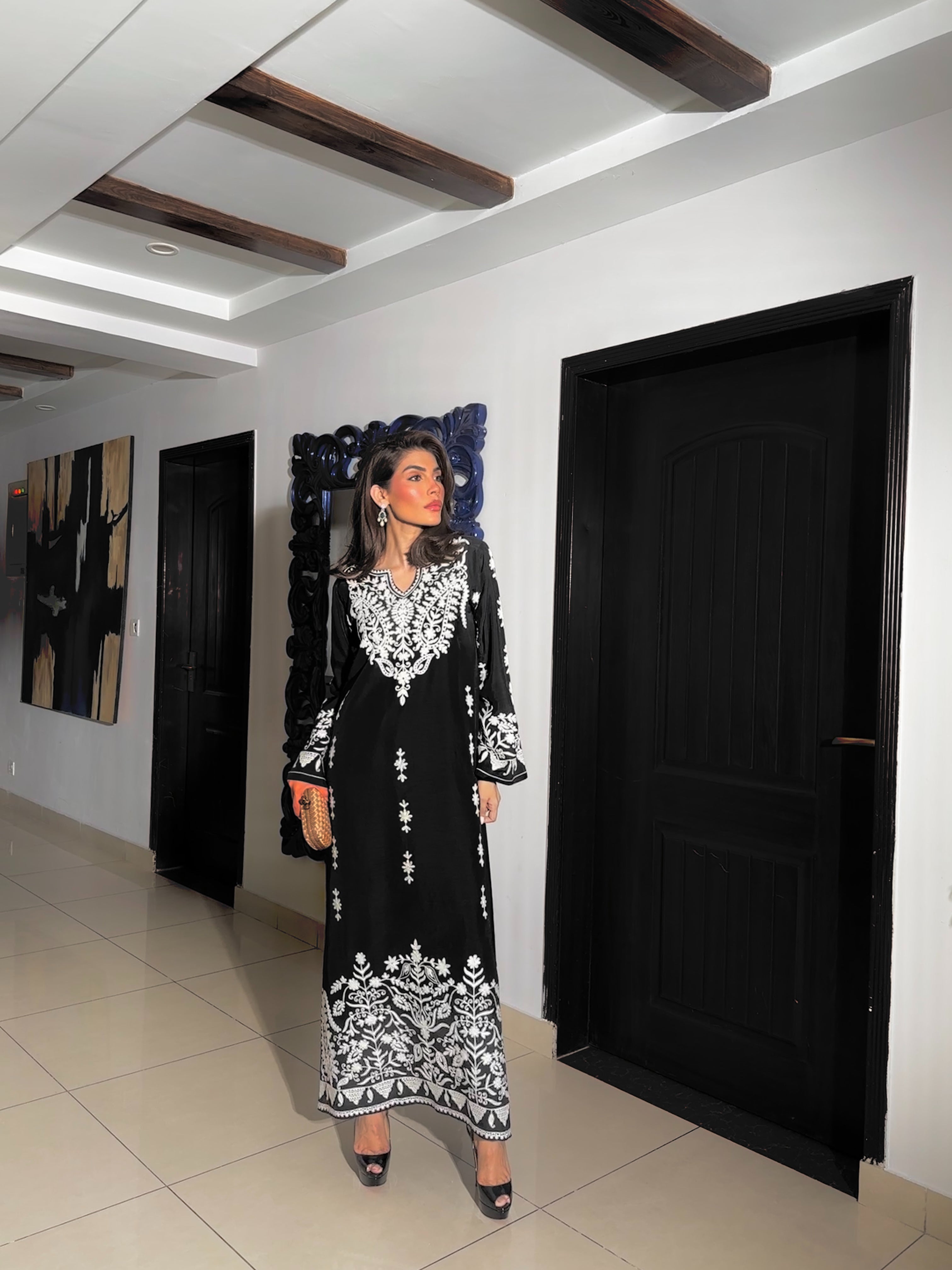 Manahils Stitched Embroidered Ari Two Pc