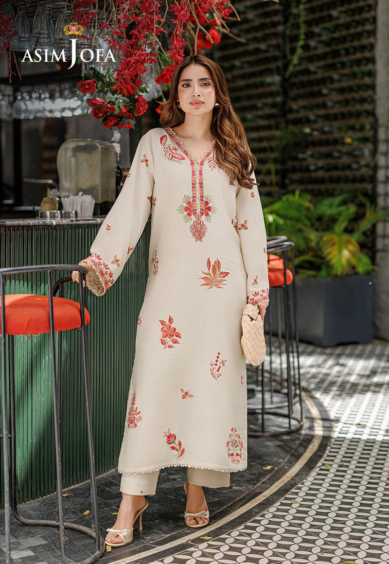 Asim Jofa Stitched 2 Piece Basic Pret - Saboor Edit Suit-AJPB-341