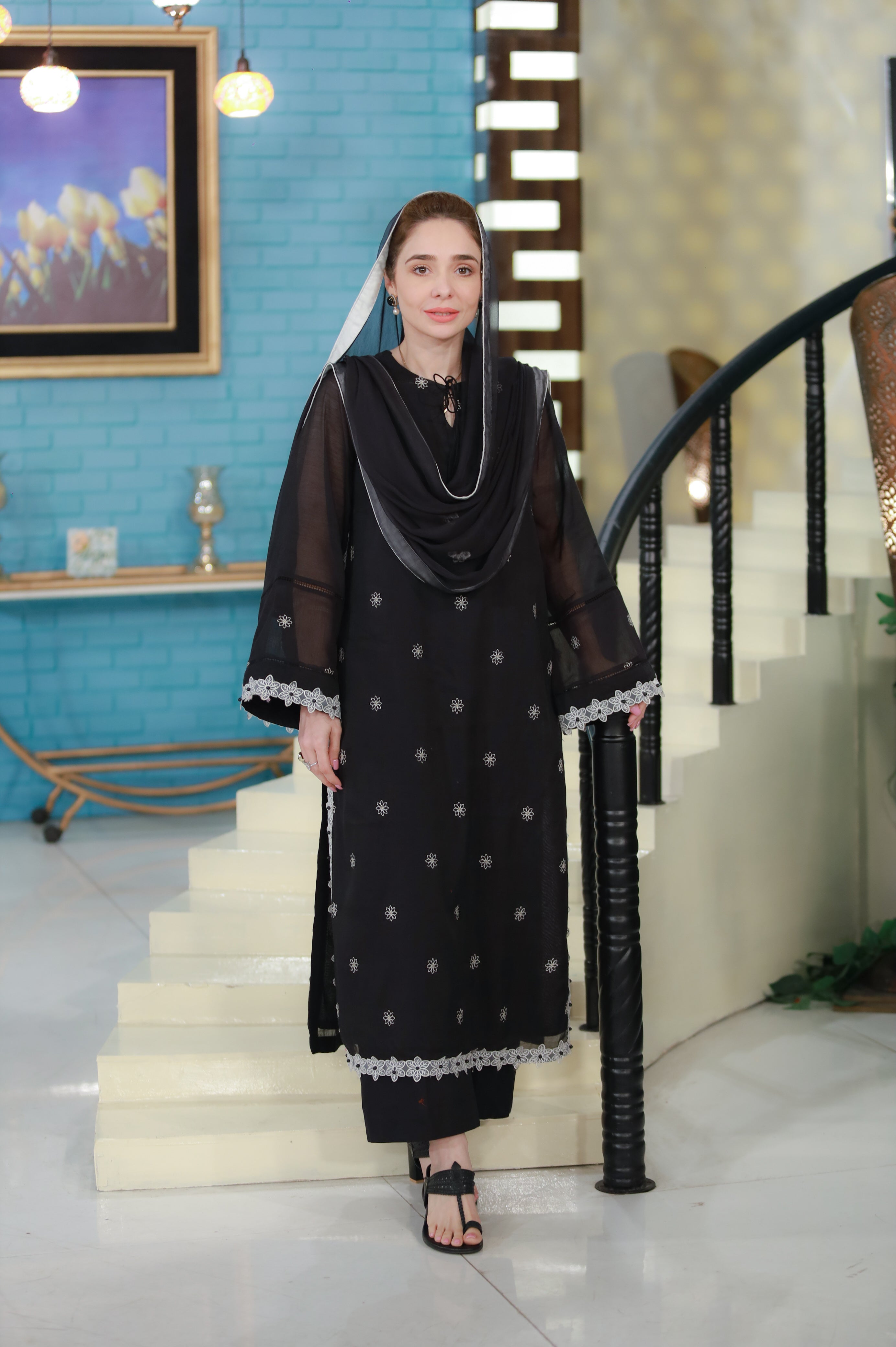 Urban Cut 2 Piece Chikankaari Embroidered Suit  ( linned)