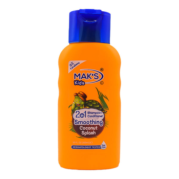 Maks - Kids Smoothing Coconut Splash 2In1 Shampoo & Conditioner - 300ml