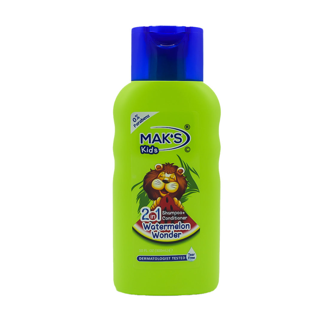 Maks - Kids Watermelon Wonder 2In1 Shampoo & Conditioner - 300ml