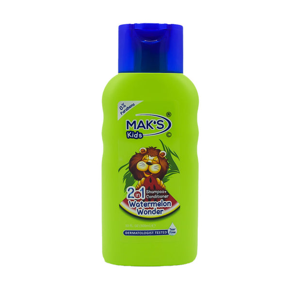 Maks - Kids Watermelon Wonder 2In1 Shampoo & Conditioner - 300ml