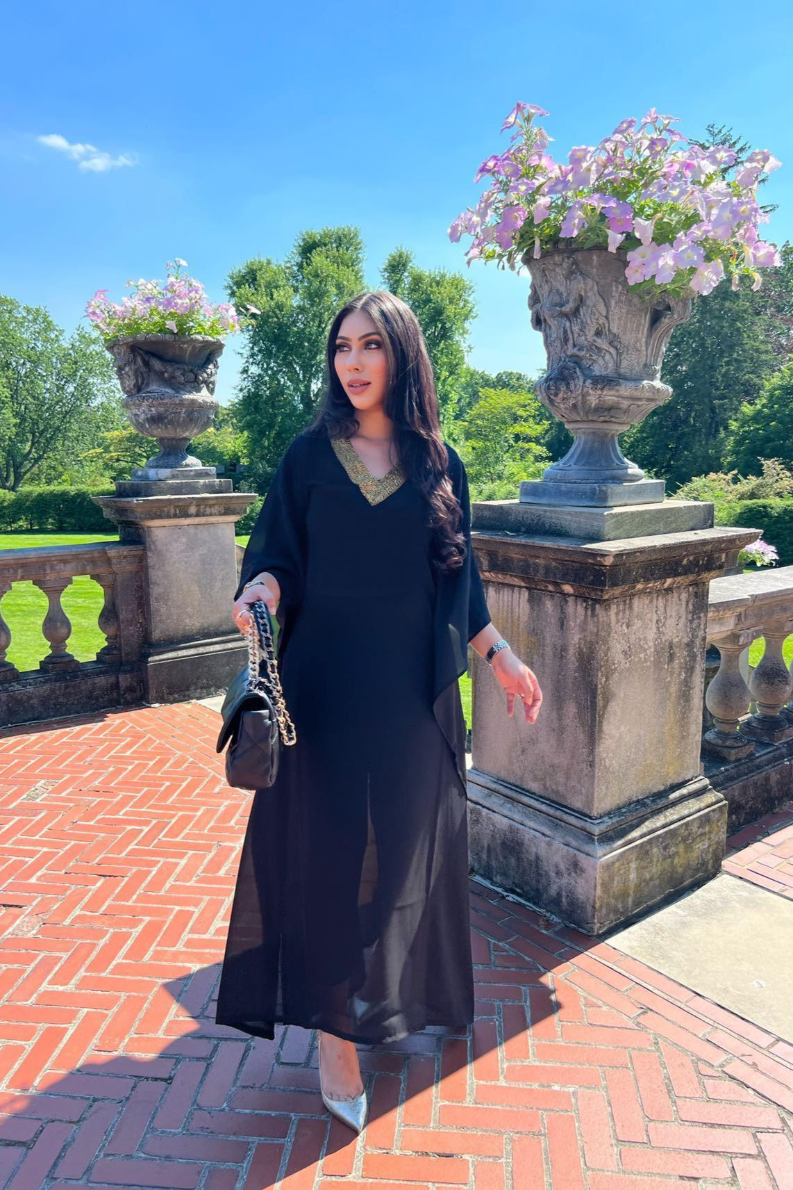 Manahils Stitched Drape Love