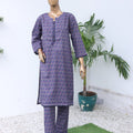Suntex Stitched Co Ords Printed Lawn Suit-OS-2643-Purple