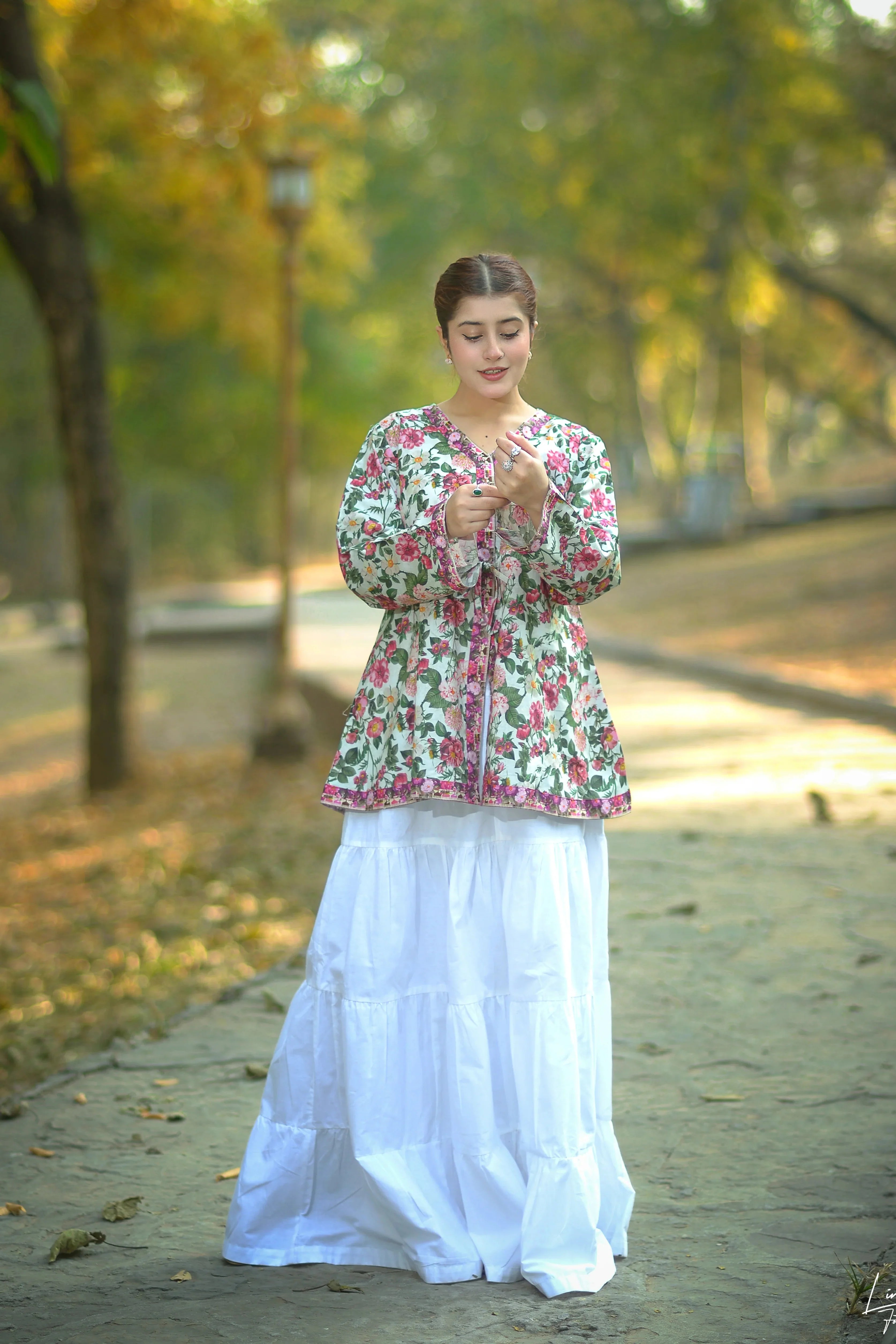 Urban Cut Printed Cotton Shirt for Women Floral Everyday Wear