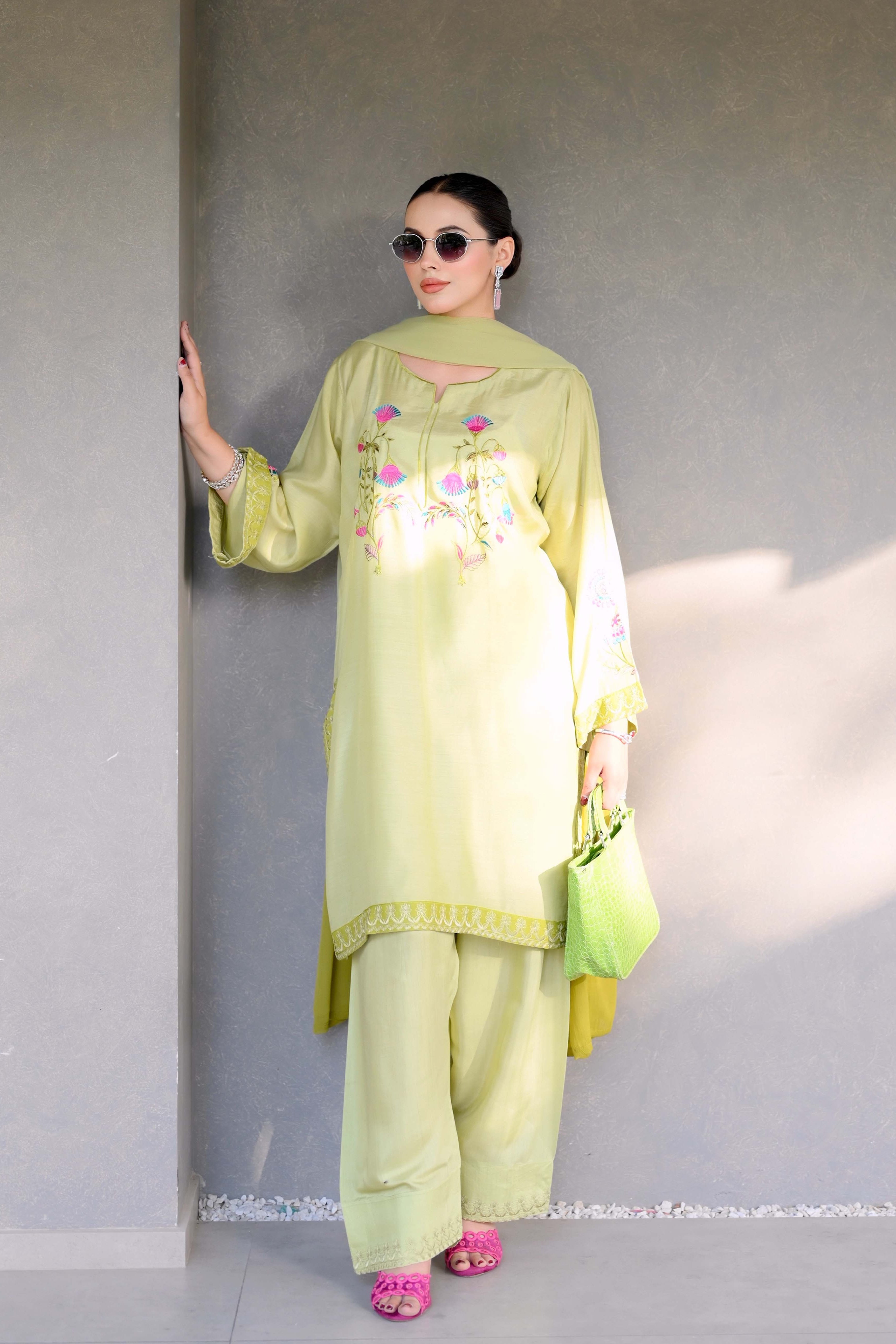 Zayne By Mashrib Stitched Summer Vol-01 Collection'2025-Olivae - 3pc