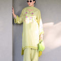 Zayne By Mashrib Stitched Summer Vol-01 Suit-Olivae - 3pc
