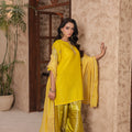 Madiha Gohar Stitched 3 Piece Eid Festive Suit-ZARMEEN-Farshi Shalwar