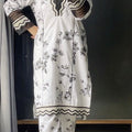 Urban Cut 2 Piece Cotton Embroidred Suit
