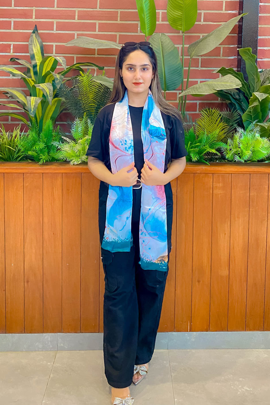 Tng By Md Stole Collection-Rang jaa Stole (Green Multi)