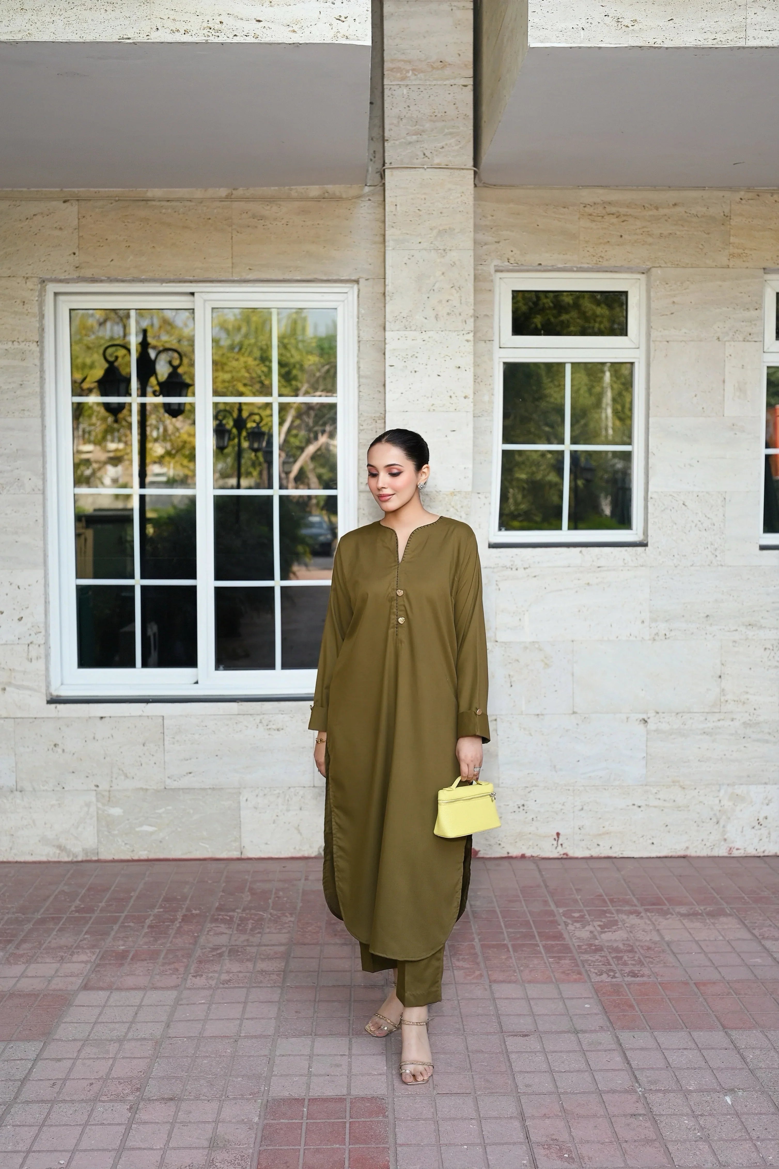 Mashrib Official Stitched 2 Piece Solids Wrinkle Free Suit-Imperial Dusk (Premium Blended)