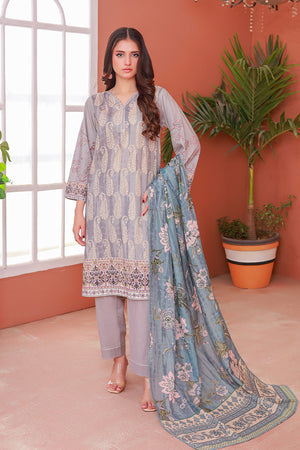 Basic Pret by Opole Stitched 3 Piece Lawn Collection-PL253P17