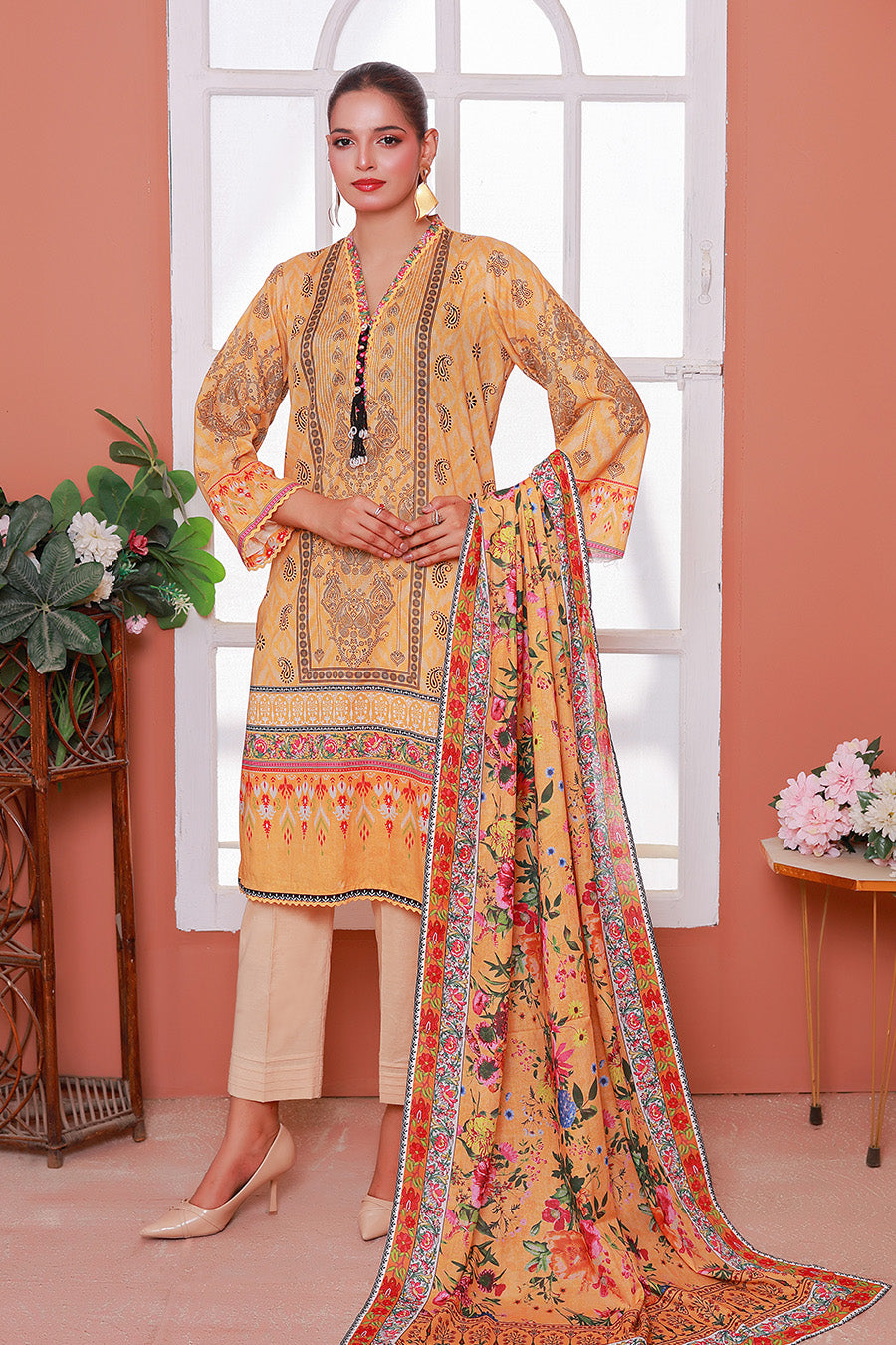 Basic Pret by Opole Stitched 3 Piece Lawn Collection-PL253P02