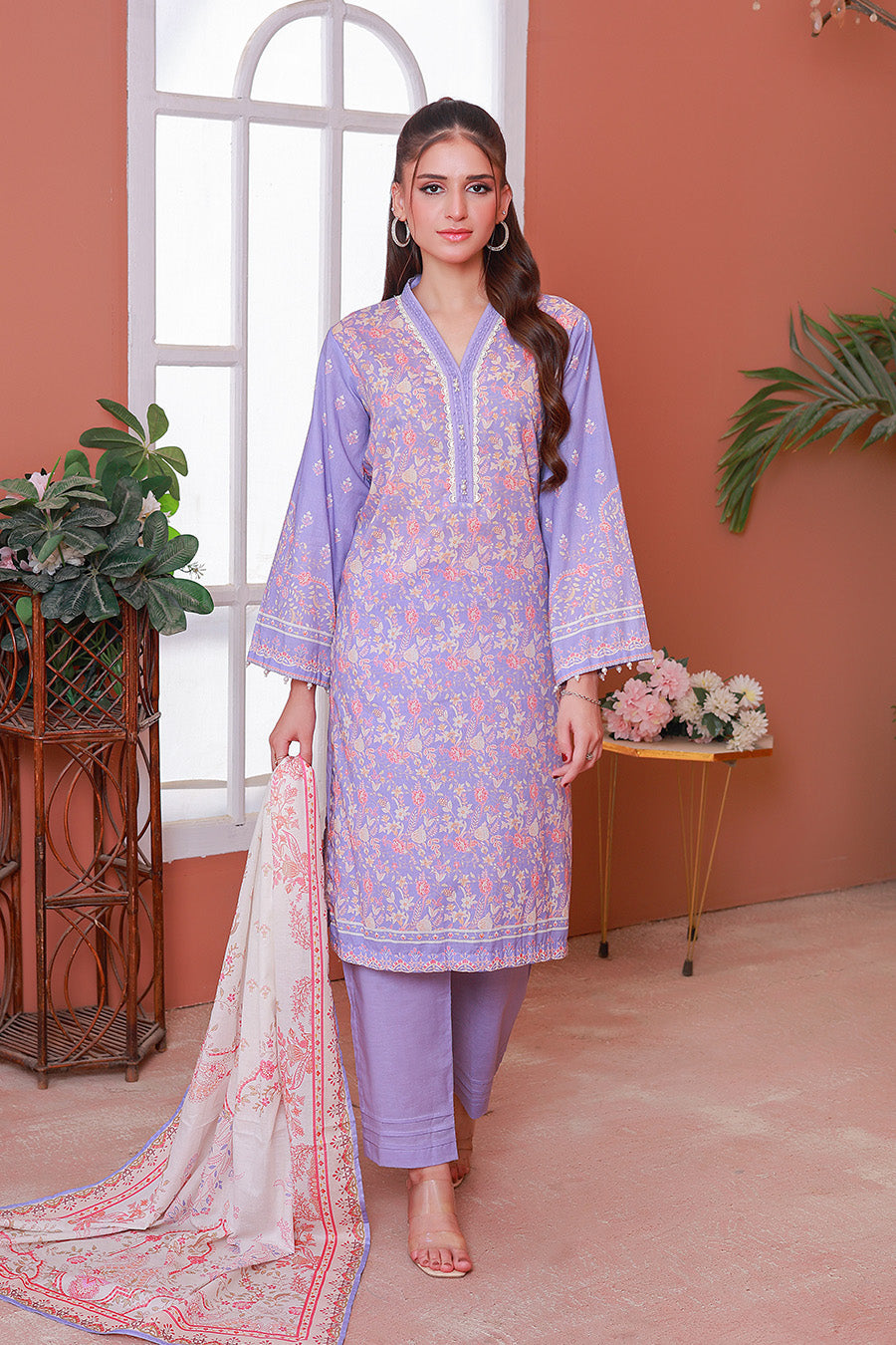 Basic Pret by Opole Stitched 3 Piece Lawn Collection-PL253P11