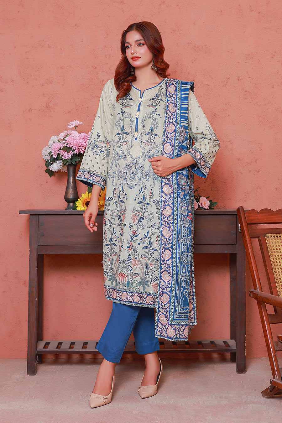 Basic Pret by Opole Stitched 3 Piece Lawn Collection-PL253P19