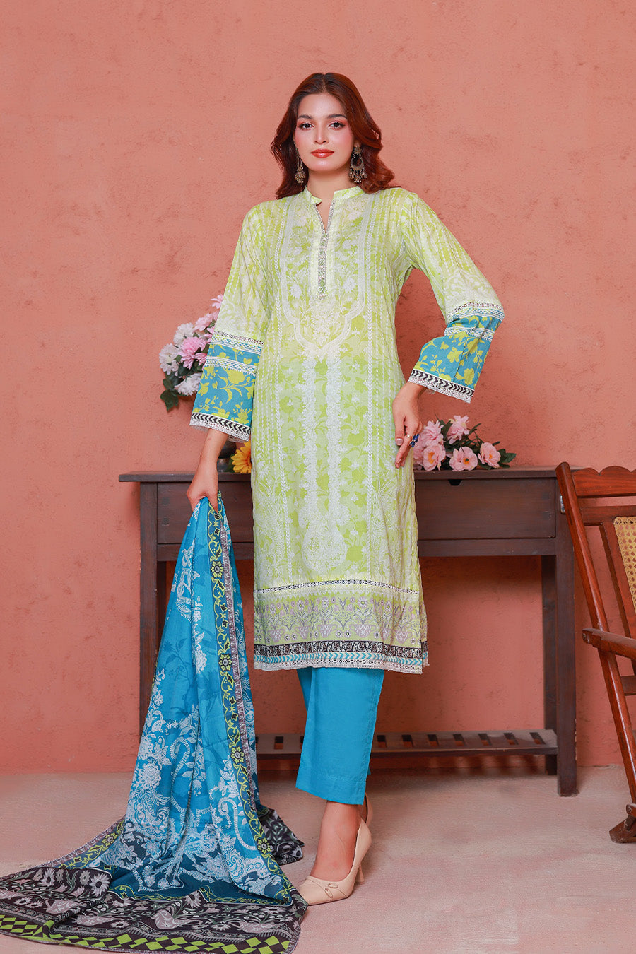Basic Pret by Opole Stitched 3 Piece Lawn Collection-PL253P14