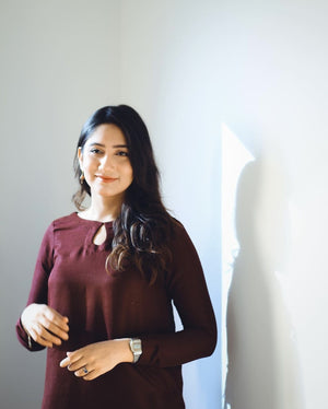 Zauk Stitched 2 Piece Collection-Maroon Two Piece Dress