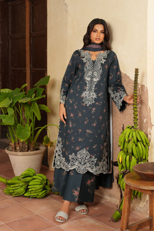 Iznik Unstitched 3 Piece Pre Fall Linen Collection'2025-IPF-12