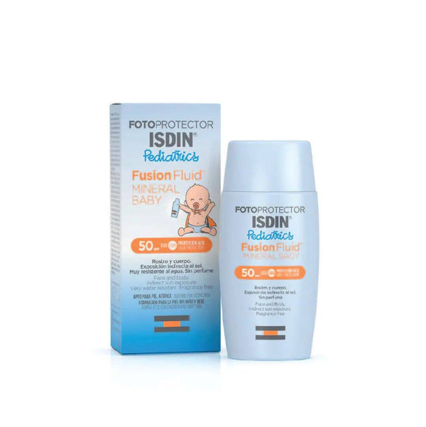 ISDIN - Fotoprotector Isdin Pediatrics Fusion Fluid Mineral Baby 50+ - My Store