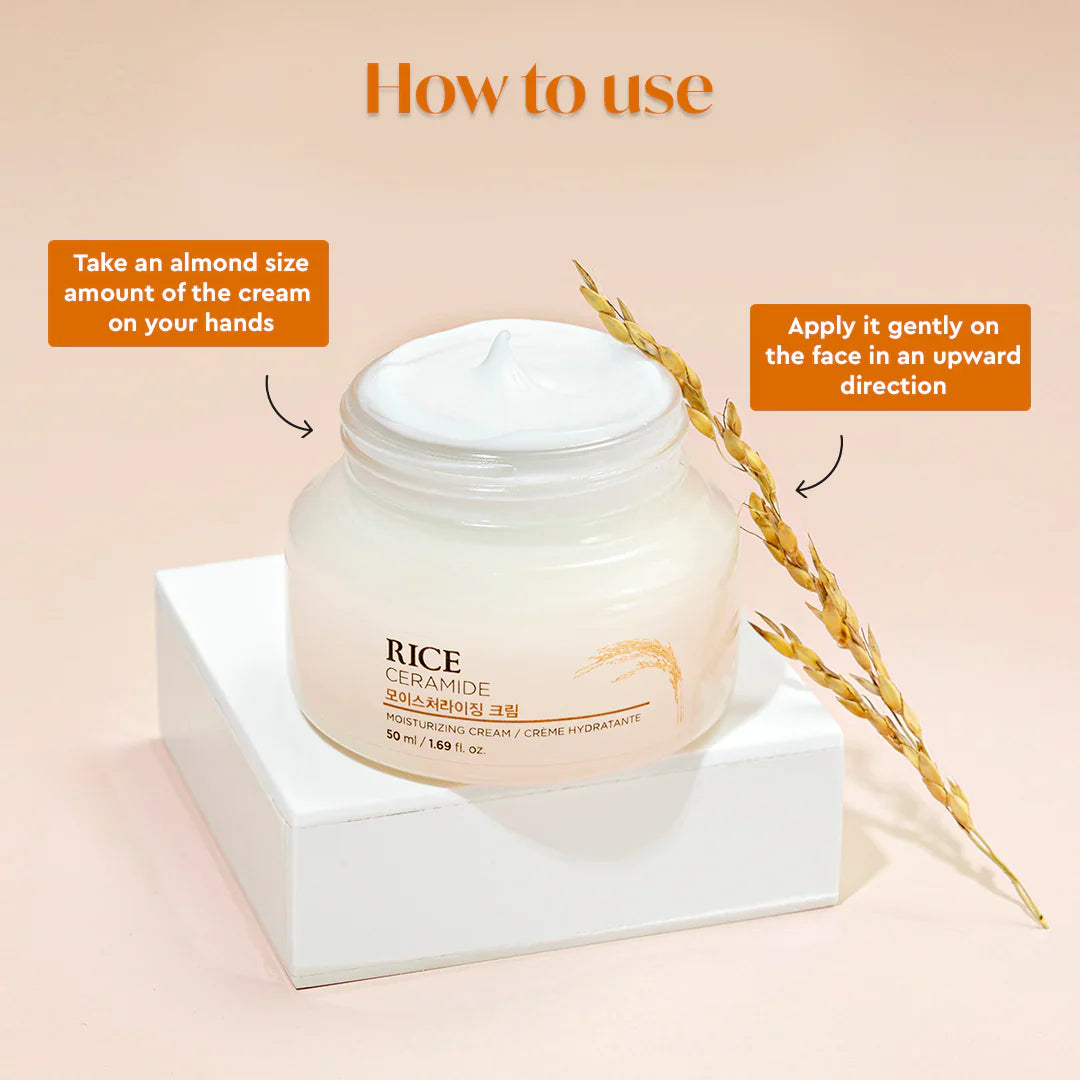 The Face Shop - Rice & Ceramide Moisturizing Cream 50ml