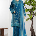 Bin Saeed Stitched 3 Piece Luxury Jacquard Vol-01 Suit-JAQ-2932-ZINK