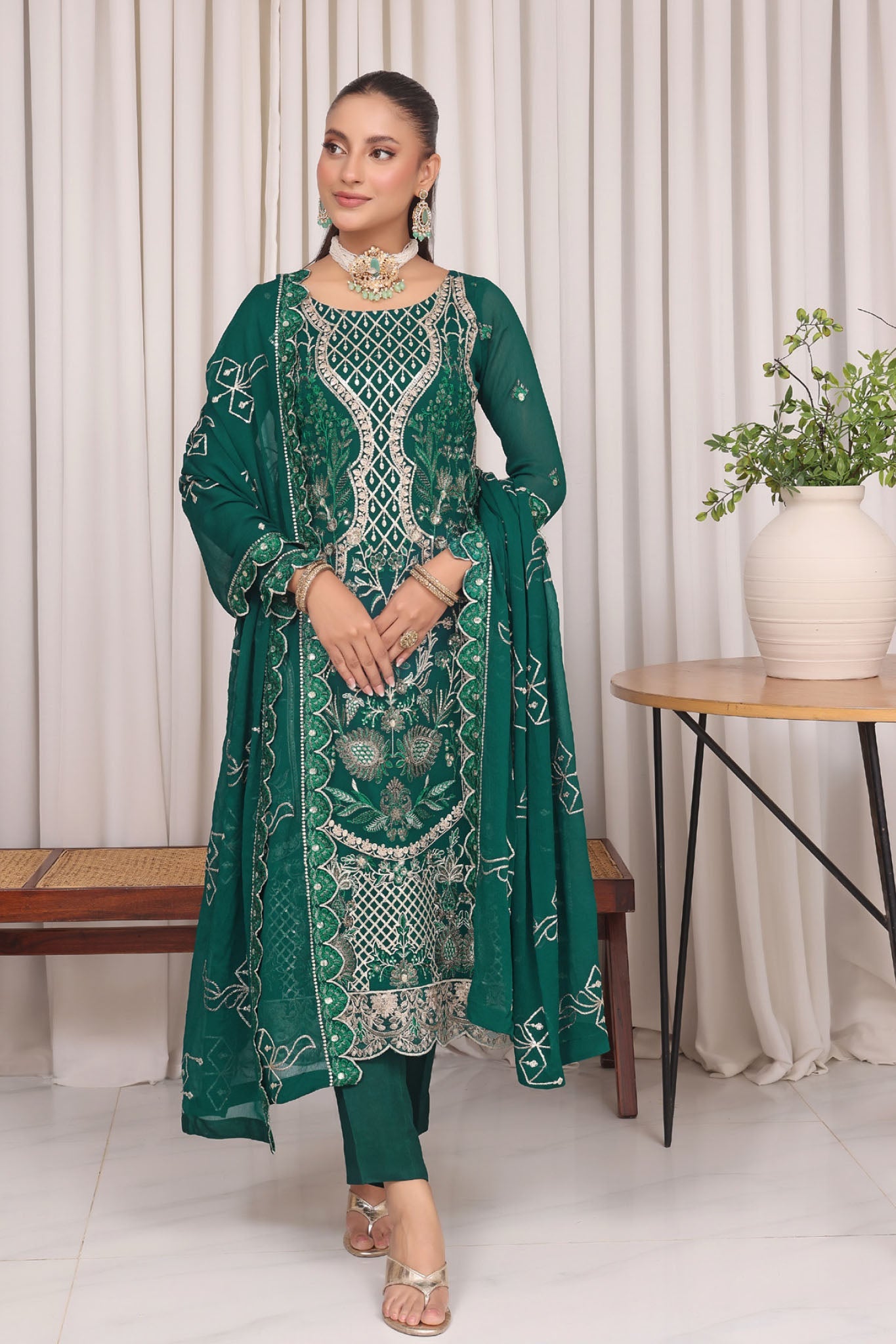 Jahanara By Soghat Unstitched 3 Piece Formals Collection'2025-JHA-08