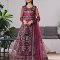 Dressline Semi Stitched 3 Pc Luxury Emb Net Collection