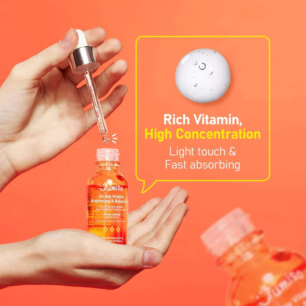 Jumiso - All day Vitamin Brightening & Balancing Facial Serum 30ml