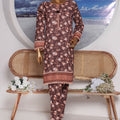 Sumi Stitched Co Ords Printed Khaddar Collection'2025-KC-04-Brown