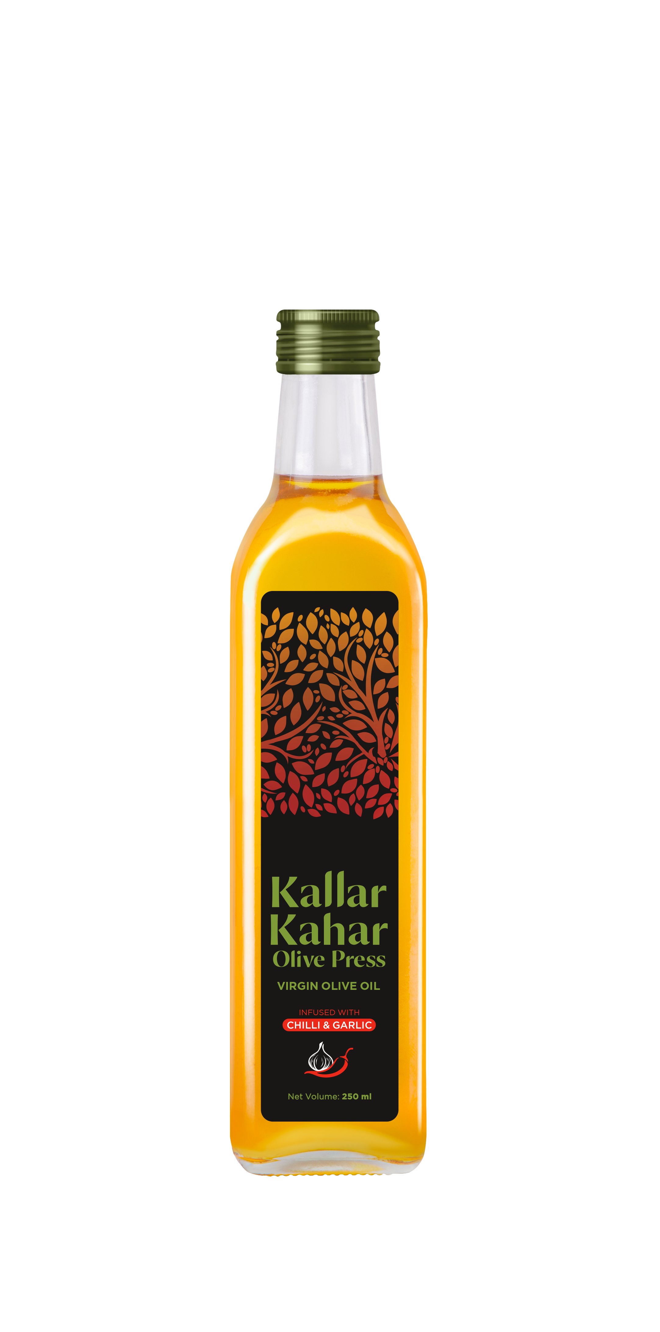 Kallar Kahar Chilli & Garlic Virgin Olive Oil 250ml - Snapcart.pk
