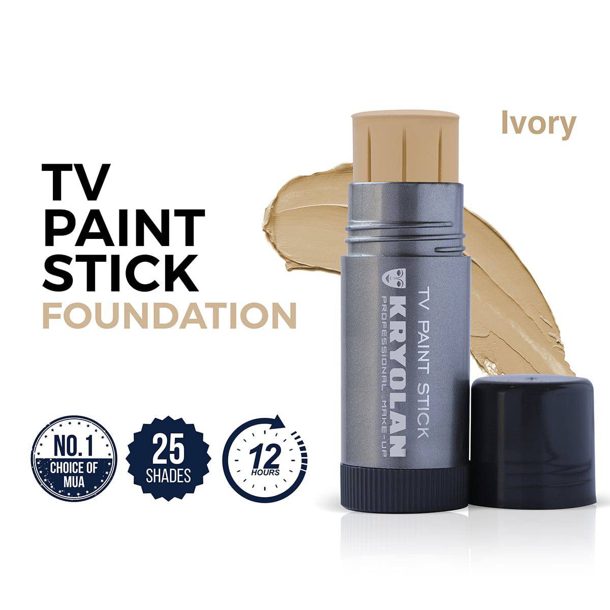 Kryolan - Tv Paint Stick - Ivory - My Store