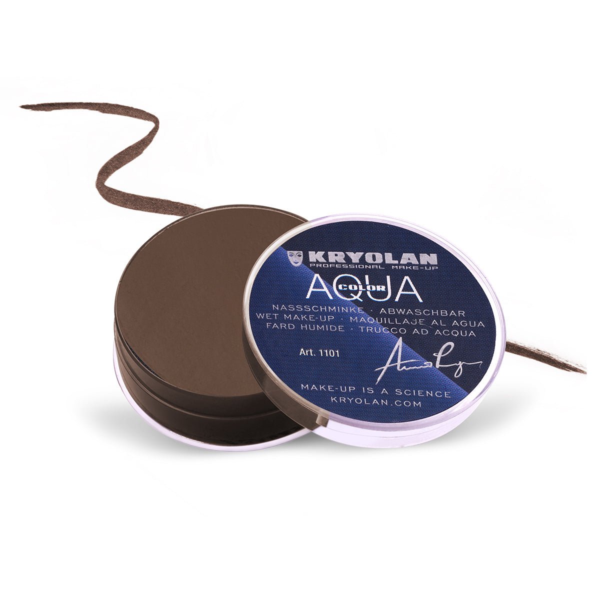 Kryolan - Aquacolor Cake Liner - 043 - Brown