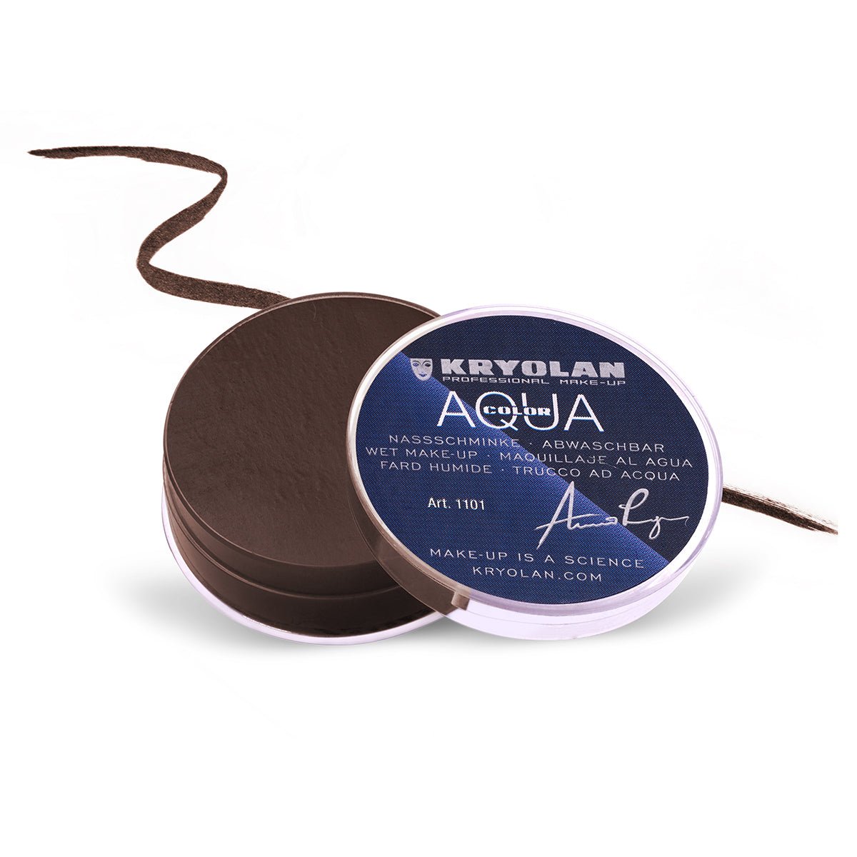 Kryolan - Aquacolor Cake Liner - 101 - Chocolate