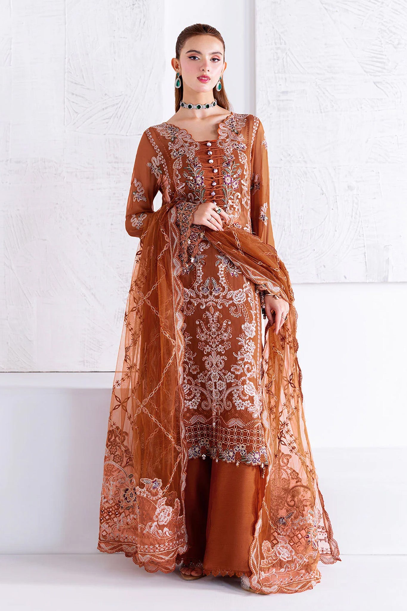 Arzoo by Ramsha Unstitched 3 Piece Chiffon Vol 02 Collection'2025-U-208