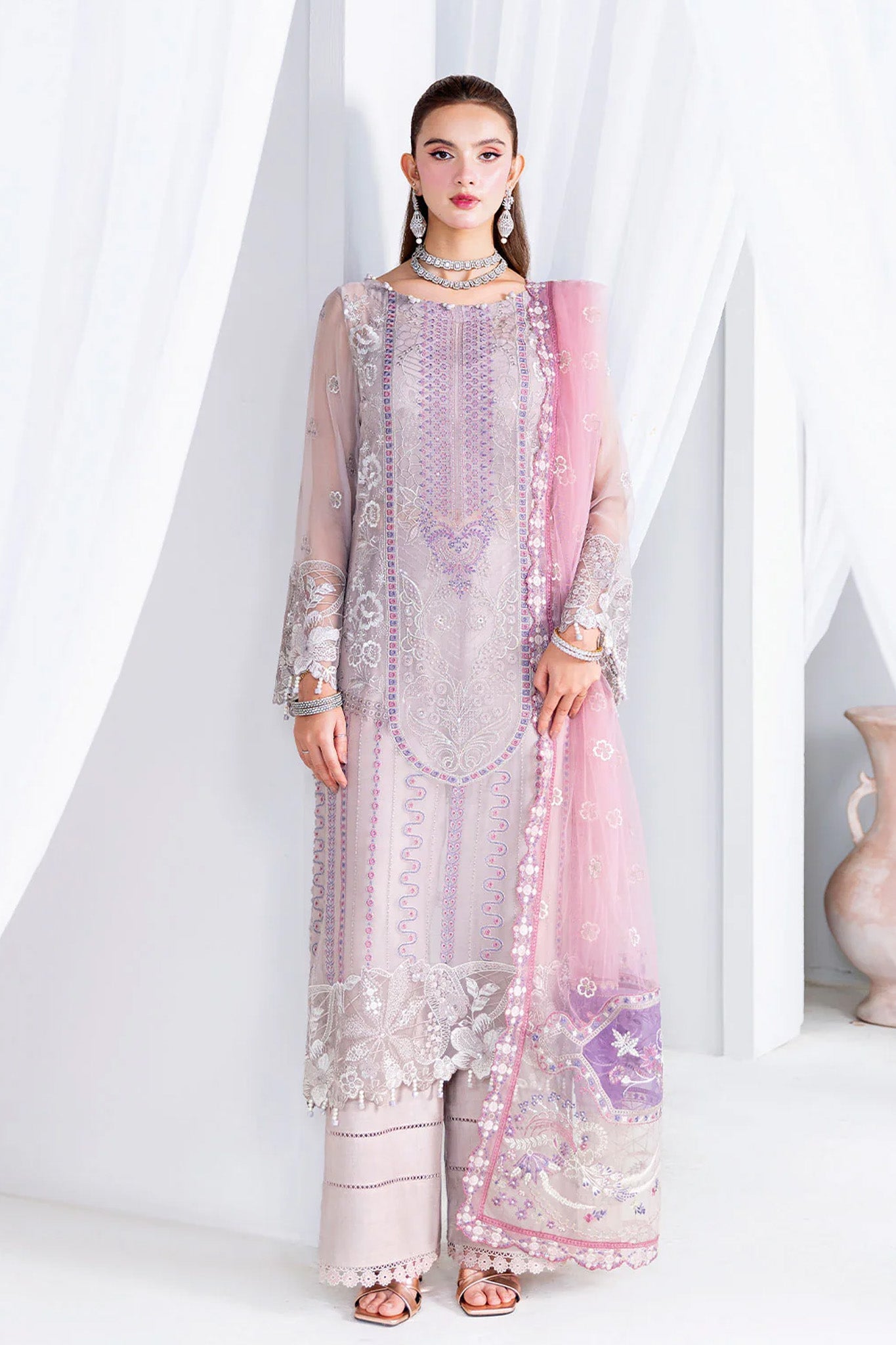 Arzoo by Ramsha Unstitched 3 Piece Chiffon Vol 02 Collection'2025-U-209