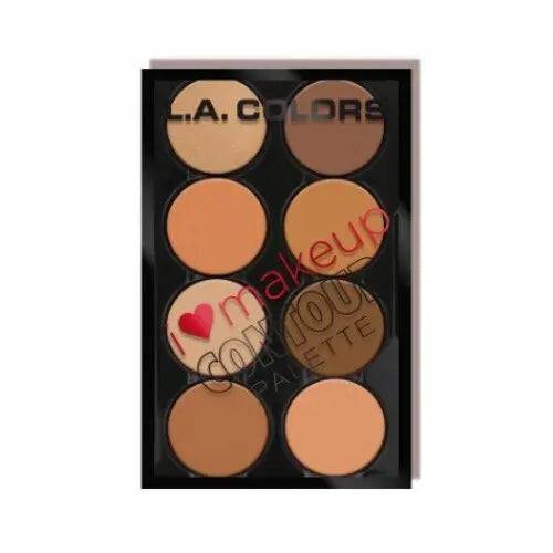 L.A. Colors -  I Heart Makeup Contour Palette - Medium To Deep - My Store