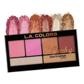 L.A. Colors -  So Cheeky Blush And Highlight Palette - Pink And Playful - My Store